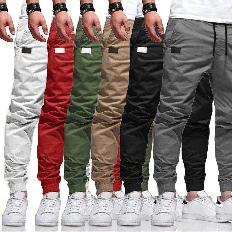 Men's Solid Color Simple Style Skinny Men's Bottoms
